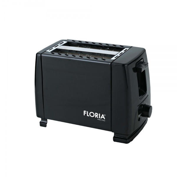 Prajitor de paine, putere 700W, cu 7 nivele de control al temperaturii, buton de oprire,negru, Floria