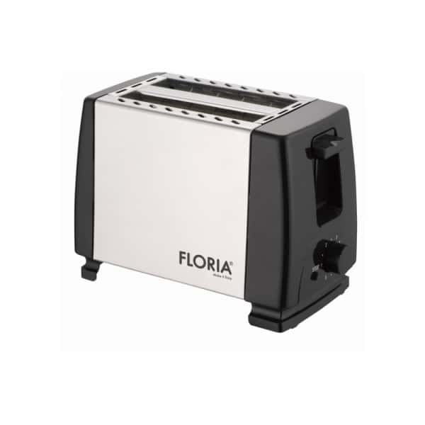 Prajitor de paine, Negru/Inox, 700W, 7 nivele de control al temperaturii, buton de oprire, Floria