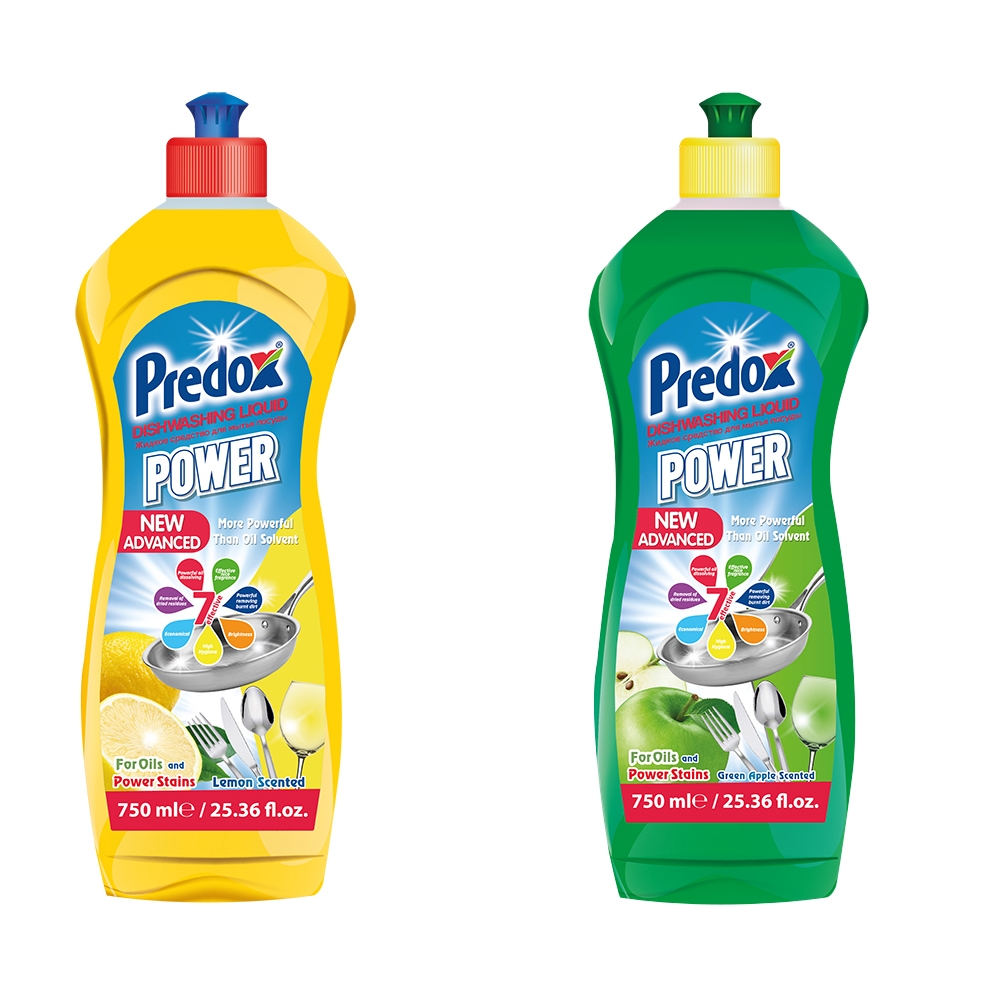 PREDOX DETERGENT DE VASE LEMON/GREEN APPLE 750ML PROMO 1+1