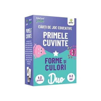 Primele cuvinte • Forme si culori. Carti de joc educative