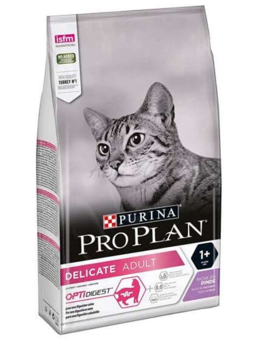 Hrana uscata pentru pisici Pro Plan Delicat cu curcan, 1,5 kg