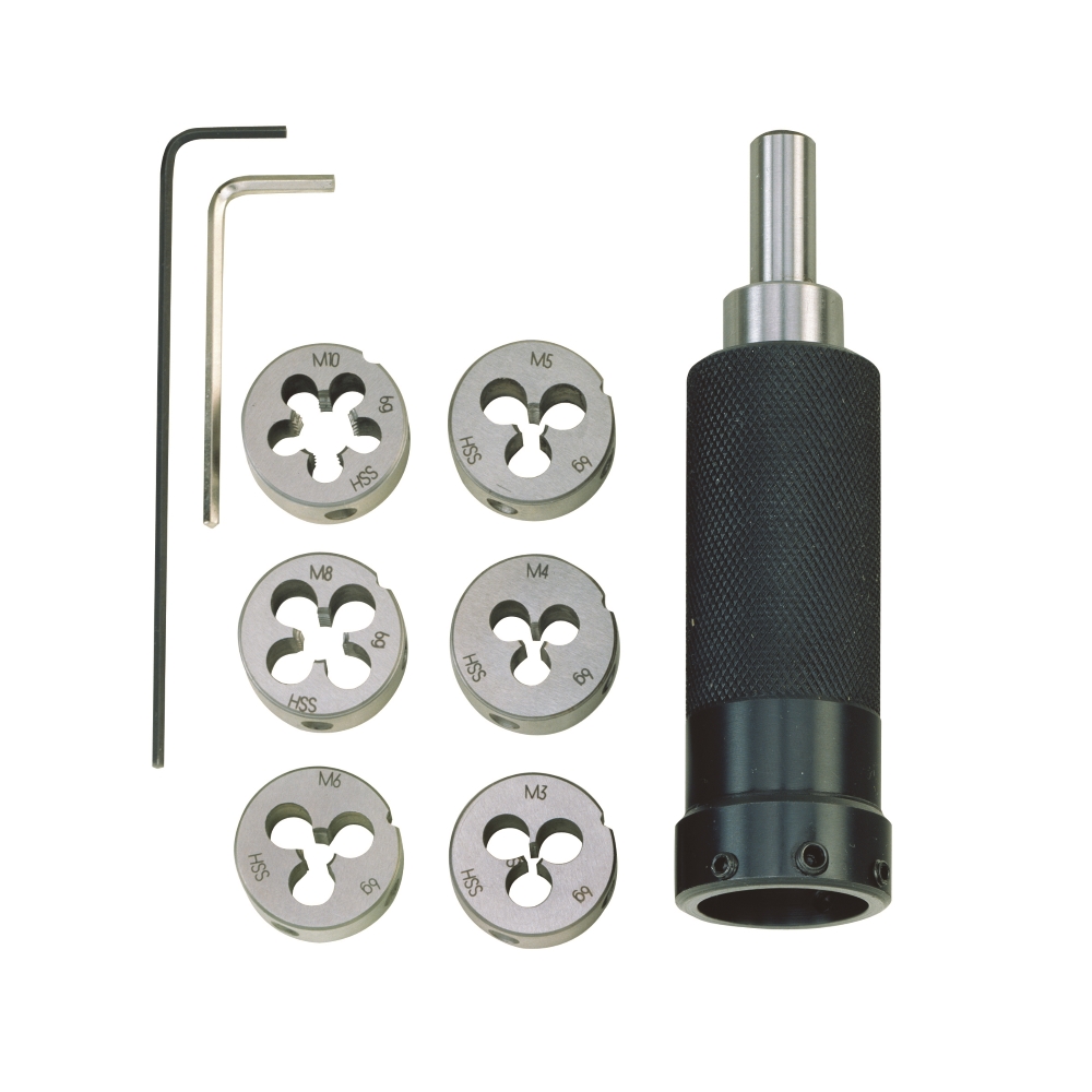 Set filiere M3 - M10, Proxxon 24082, suport inclus