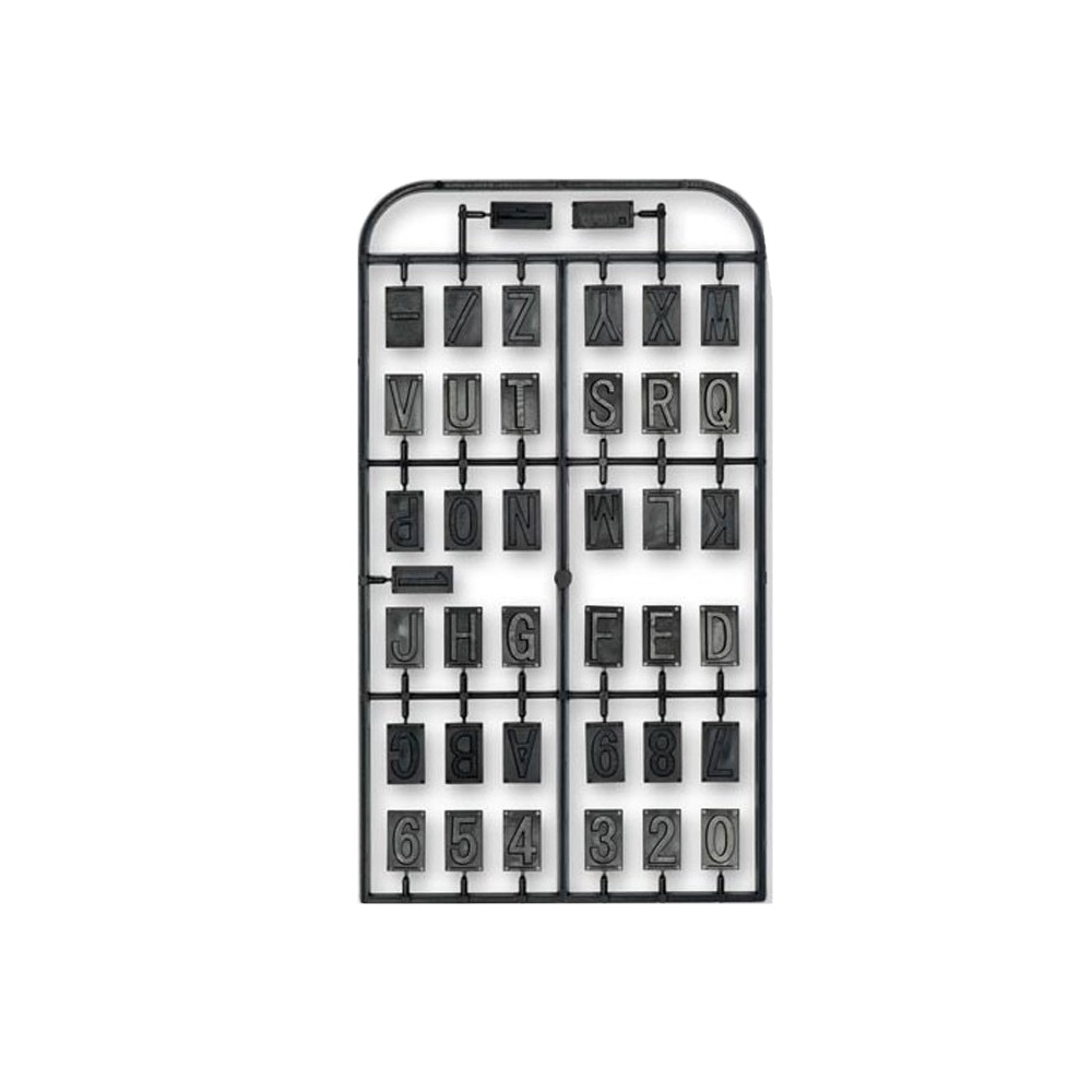 Set litere pentru aparatul de gravat GE20, Proxxon 27104