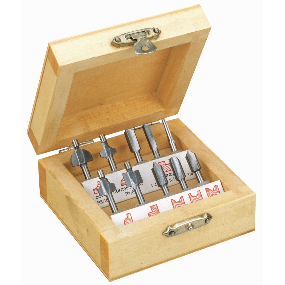 Set de 10 freze pentru profilat, ax 3.2mm, Proxxon 29020