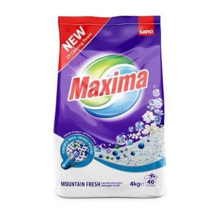 Sano Maxima Detergent pudra Mountain Fresh, 4 Kg