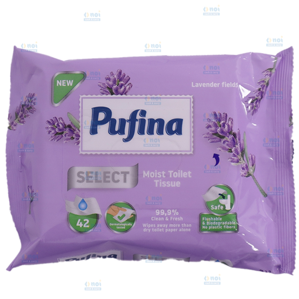 PUFINA HARTIE IGIENICA UMEDA LAVANDA 42BUC