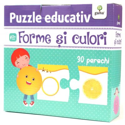 Puzzle educativ. Forme si culori