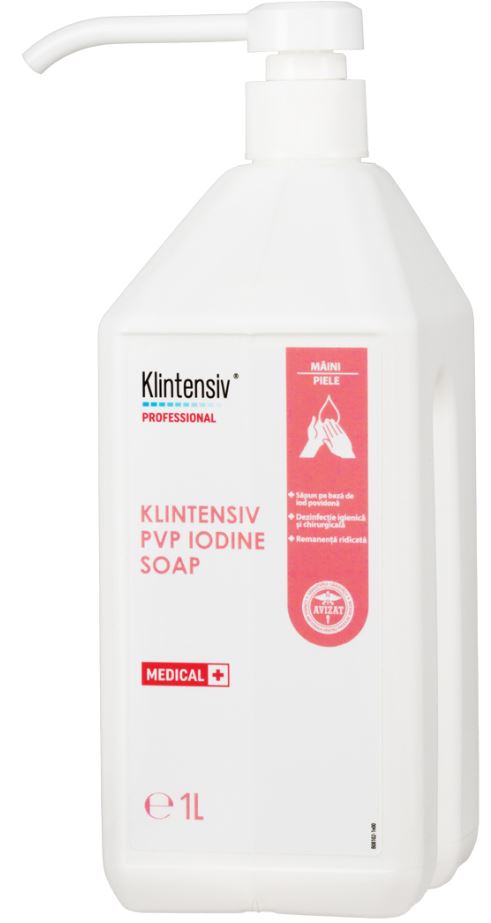 Sapun chirurgical PVP Iodine Soap 7, 5%, 1L Klintensiv