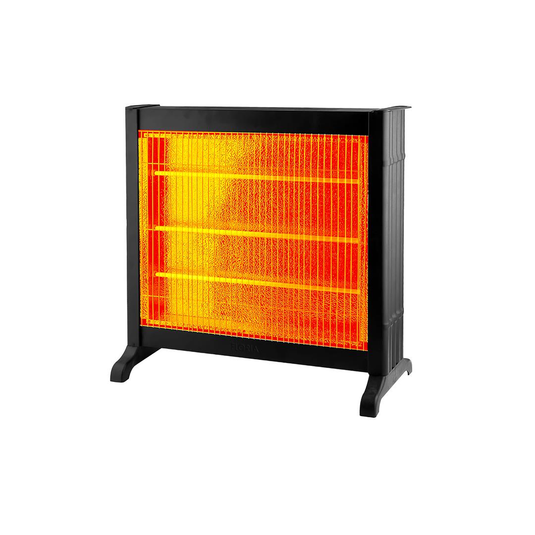 Radiator cu 3 rezistente si quartz, termostat reglabil, putere maxima 2100W, Floria