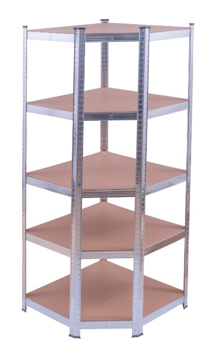 Raft de colț galvanizat 70x45x180 cm pentru depozitare, ROTOR