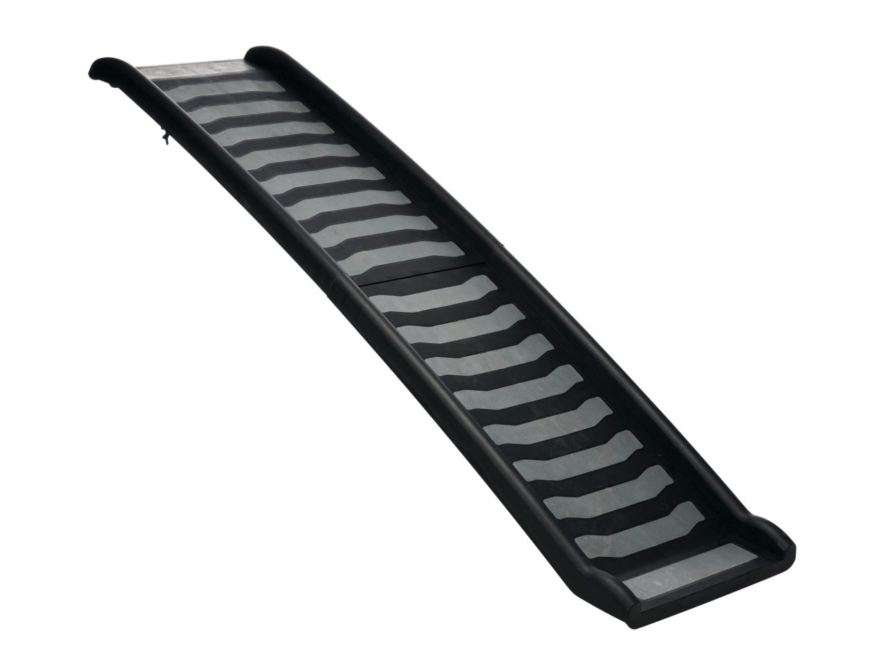 Trixie Rampa Pliabila, 2 Elemente, Plastic/TPR, 39x160 cm, Pana la 70 kg, Negru/Gri, 39477