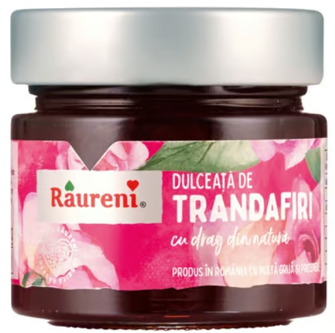 Dulceata de trandafiri, 270 g, Raureni