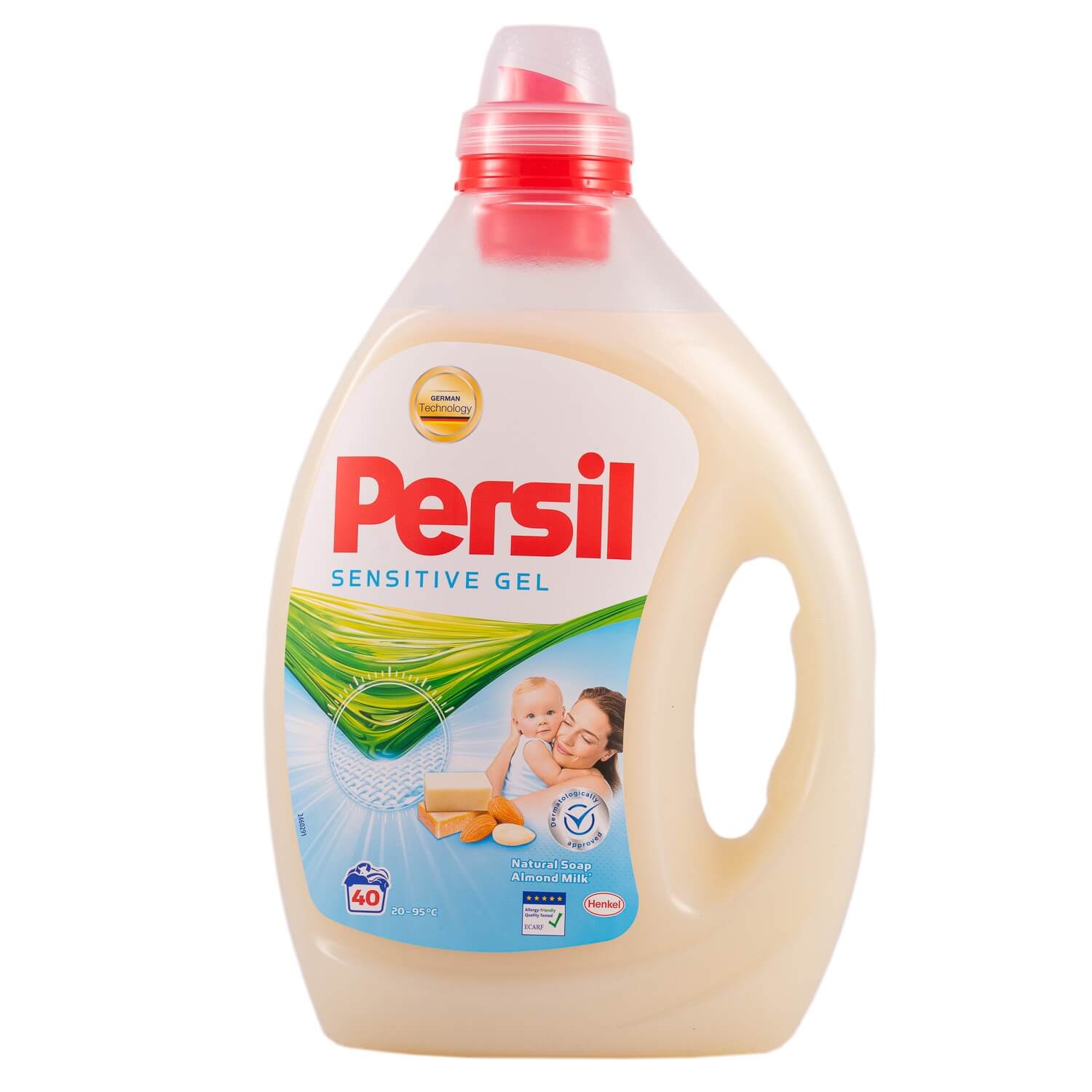 Persil Detergent lichid pentru haine/rufe, Sensitive Gel, 40 spalari, 2L