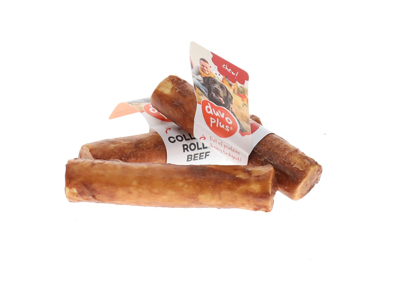 duvoplus Recompensa Pentru Caini, Rulou Cu Colagen Si Vita, L: 25cm, 1buc/105g, L15228