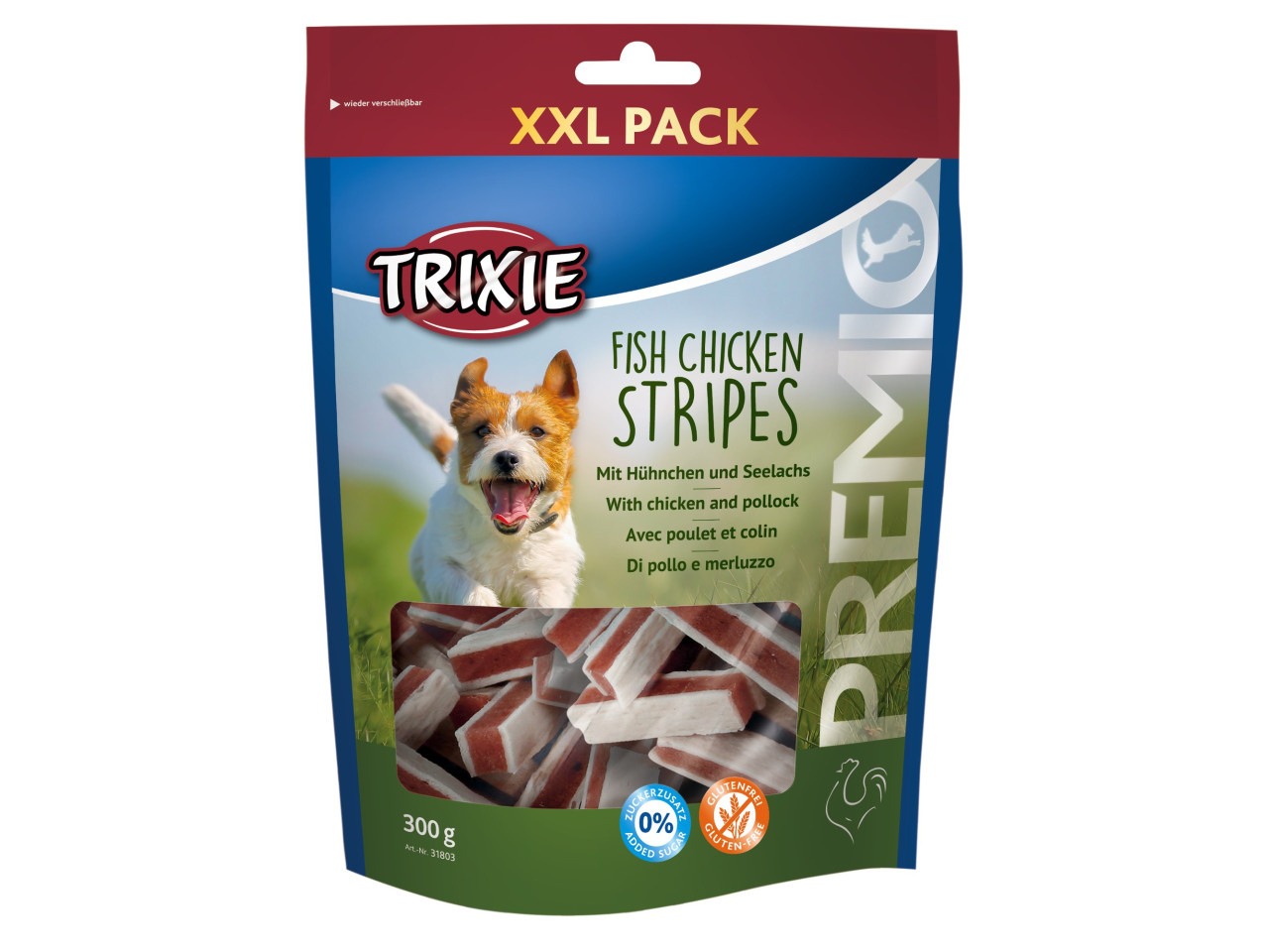 Trixie Recompense Pentru Caini, Premio XXL, Sandwichuri Cu Pui Si Peste, 300 g, 31803