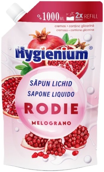Sapun lichid refill cu rodie, 1000 ml, Hygienium