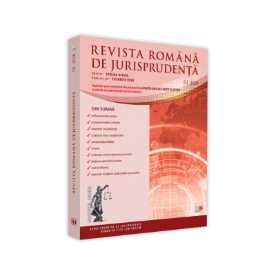 Revista romana de jurisprudenta nr. 1/2020