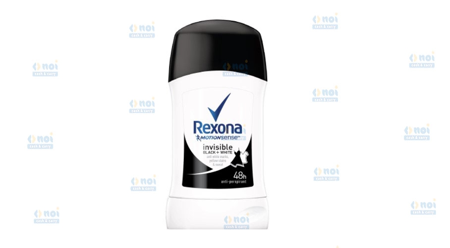 REXONA DEO STICK 40ML INVISIBLE BLACK+WHITE