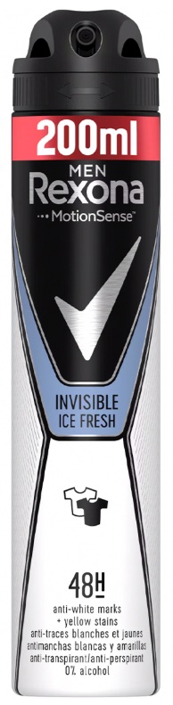 REXONA MEN DEO SPRAY 200ML INVISIBLE ICE FRESH