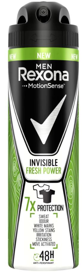REXONA MEN DEO SPRAY 150ML INVISIBLE FRESH POWER