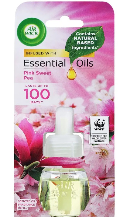 AIRWICK ODORIZANT CAM. EL. REZ. 19ML PINK SWEET PEA