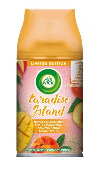 AIRWICK ODORIZANT CAM. REZ. 250ML PARADISE ISLAND