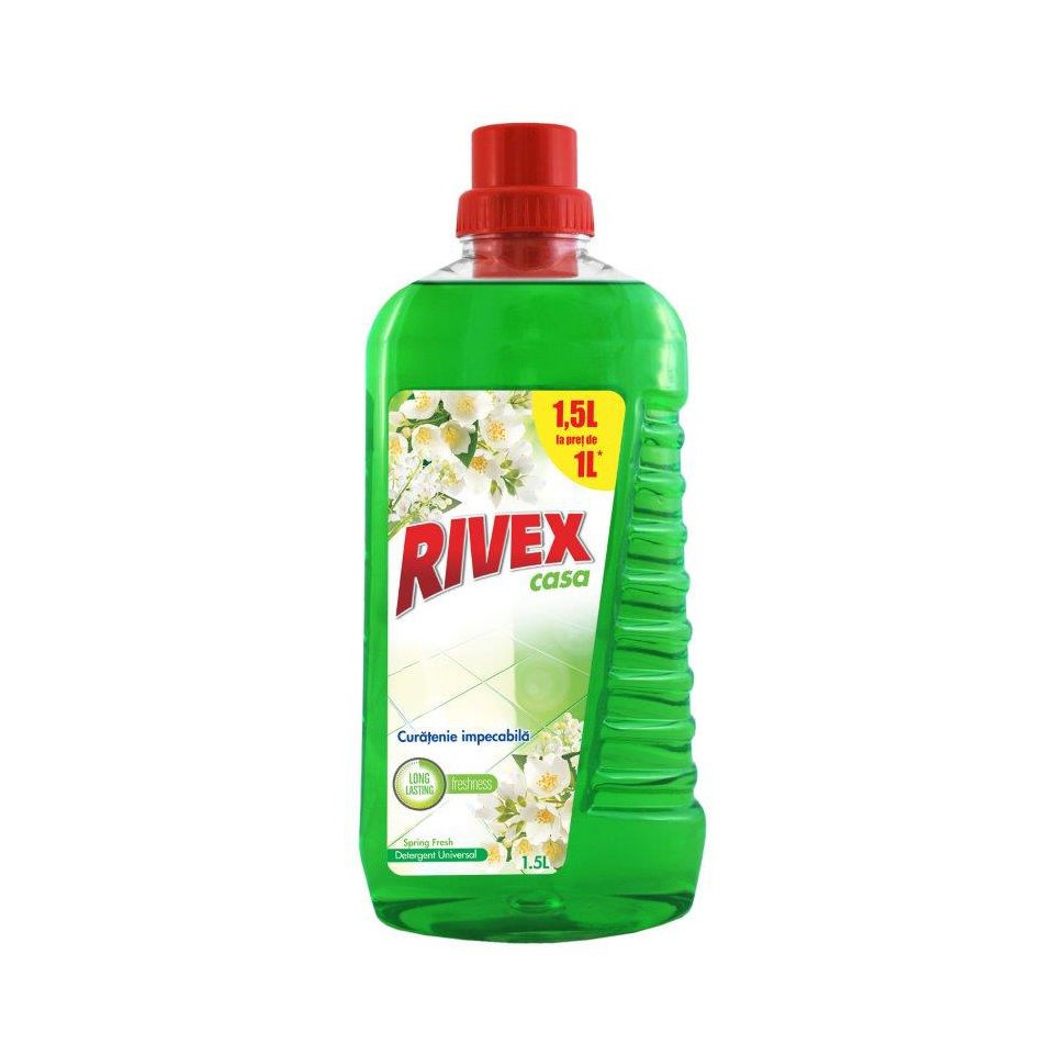 Detergent universal pentru multisuprafete Spring Fresh, 1.5 L, Rivex