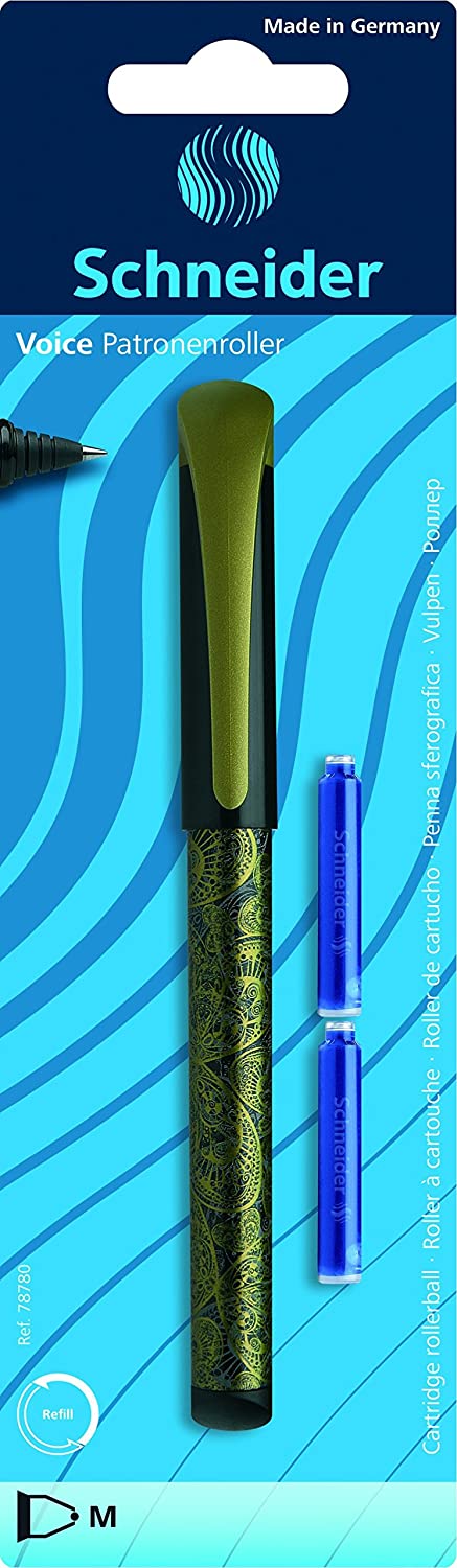 Roller cu cartus SCHNEIDER Voice, + 2 rezerve cerneala/blister