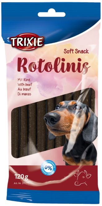 Recompense Pentru Caini, Batoane Moi Rotolinis Cu Vita, 12 cm, 120 g, 31771