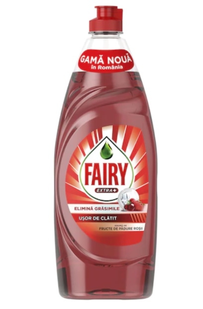 Fairy Detergent lichid de vase Fructe de padure rosii, 650 ml
