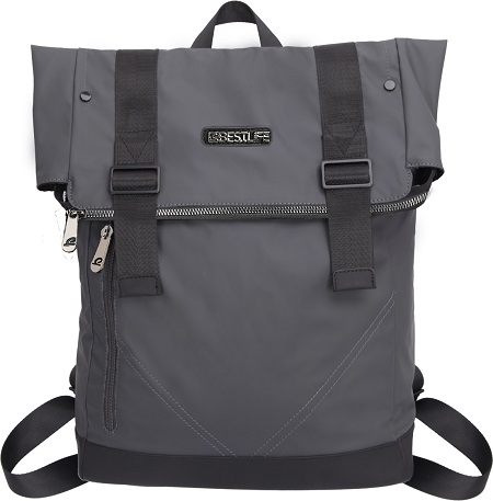 Rucsac BESTLIFE La Minor, 43x32x15cm, compartiment tableta si laptop 15.6 inch, gri inchis