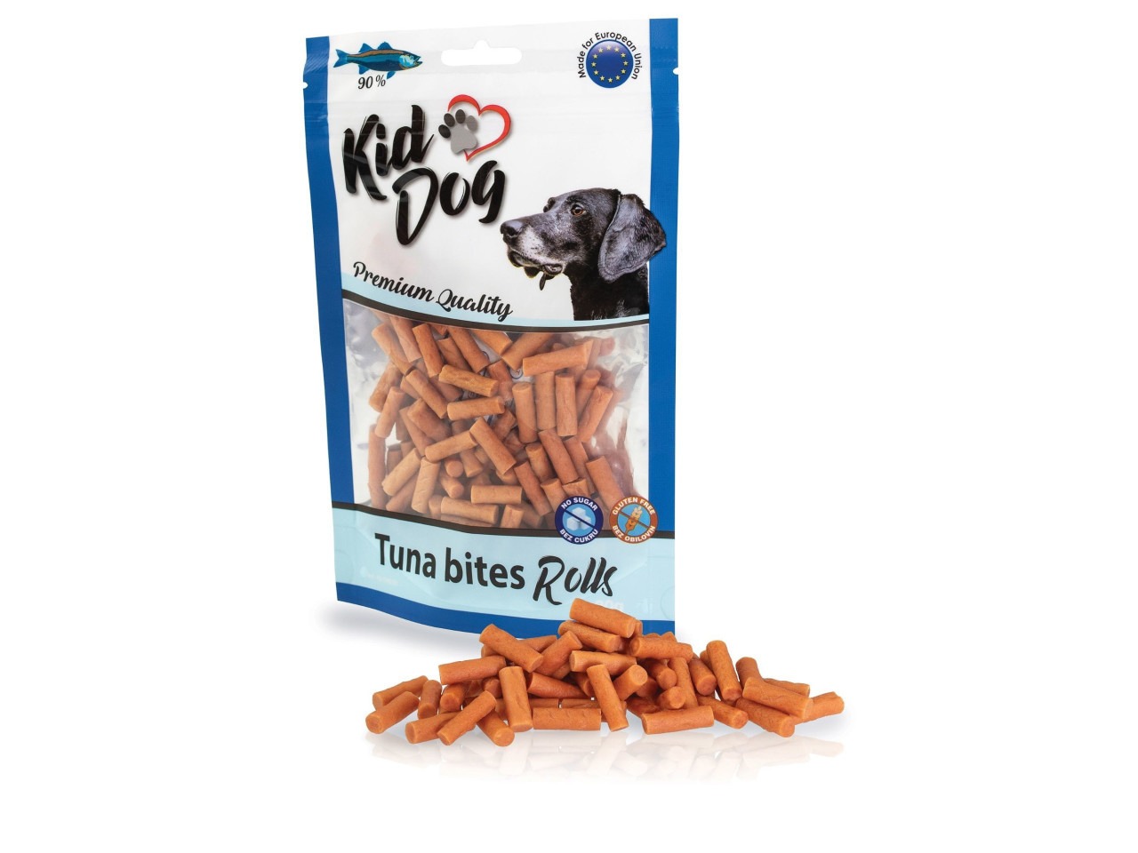 KidDog Recompense Pentru Caini, Rulouri Cu Ton, 80 g, A04833
