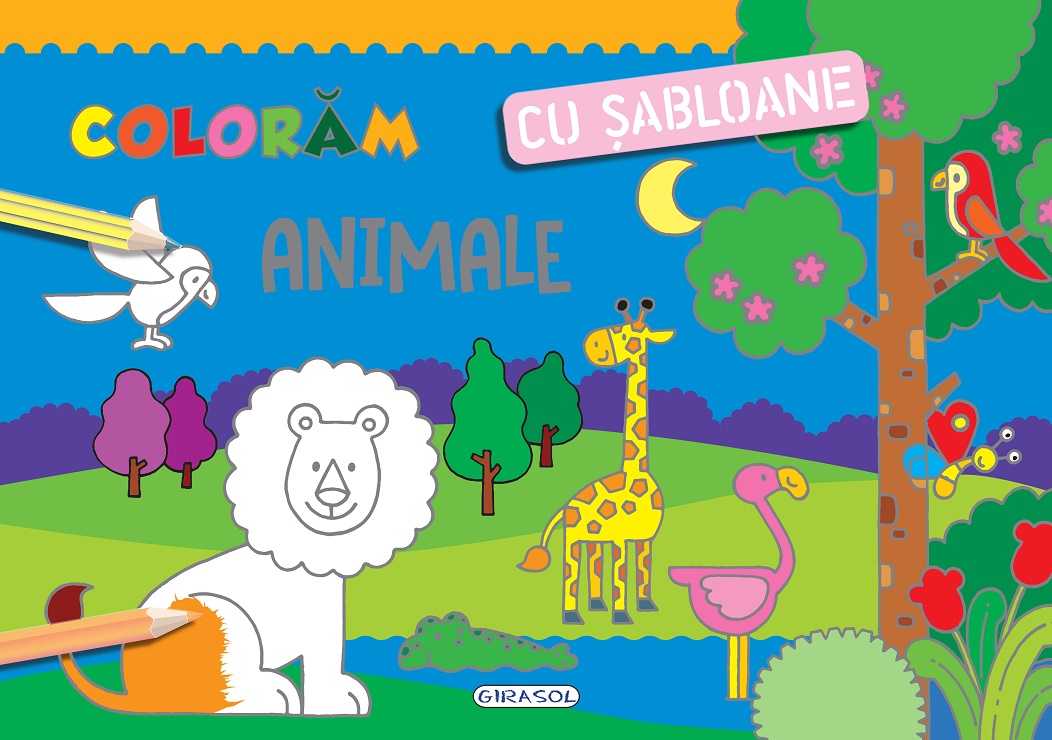 Coloram cu sabloane. Animale
