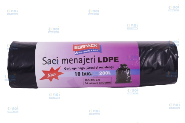 SACI MENAJ 280L LDPE 100*129CM