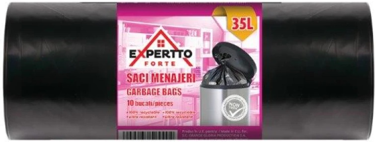 Saci menajeri, 10 buc, 35 L, Expertto