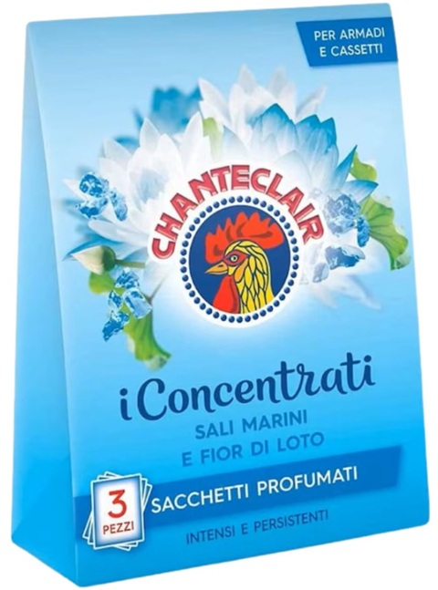 Saculeti Parfumati Haine Saruri de Mare si Floare de Lotus 3 buc. 3x12g, Chante Clair