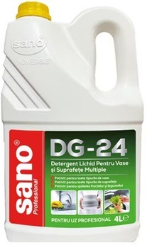 Detergent Lichid Pentru Vase si Suprafete Multiple, Sano Professional DG-24,4 L