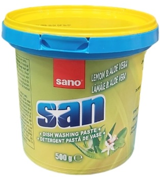 Sano Detergent pasta de vase lamaie si aloe vera, 500 g