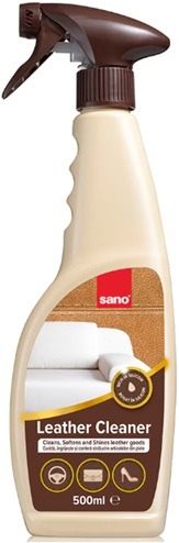 Solutie pentru curatat articole din piele cu pulverizator Sano Leather Care, 500ml