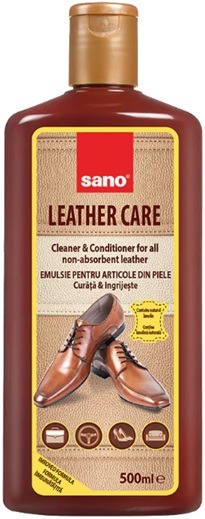Lotiune pentru curatat articole din piele Sano Leather Care, 500ml