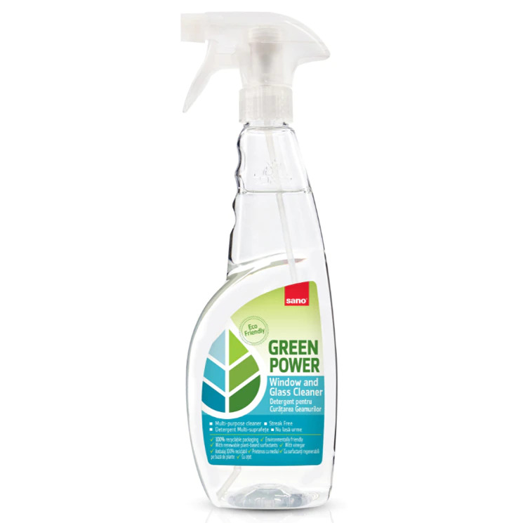 Detergent de geamuri, green power, 0.75 ml, sano
