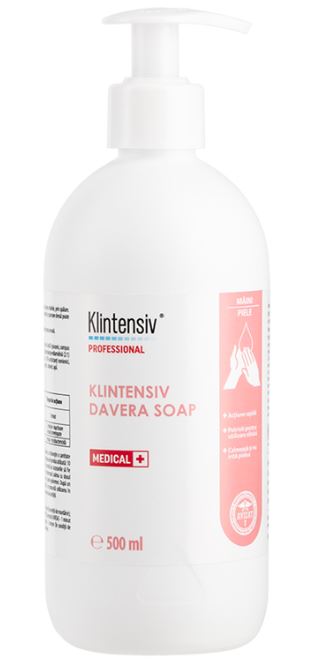 Sapun dezinfectant cu 2% clorhexidina, 500 ml, Davera Soap, Klintensiv