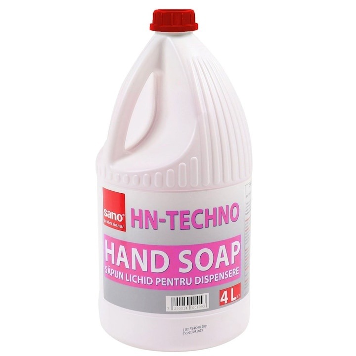 Sapun lichid Sano pentru dispensere, HN Techno Soap, roz, 4l