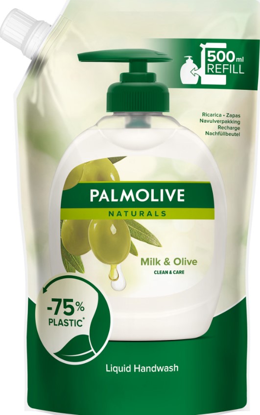 PALMOLIVE NATURALS REZERVA SAPUN LICHID MILK&OLIVE 500ML