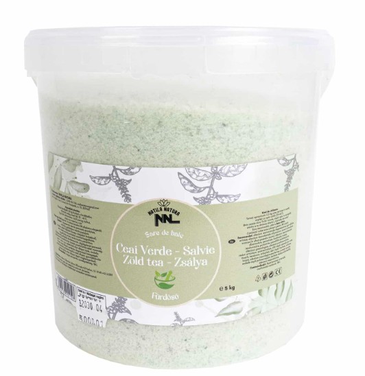 Sare de baie, galeata de 5kg, aroma ceai verde, Z-TOOLS