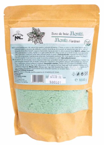 Sare de baie, punga de 1kg, aroma menta, Z-TOOLS