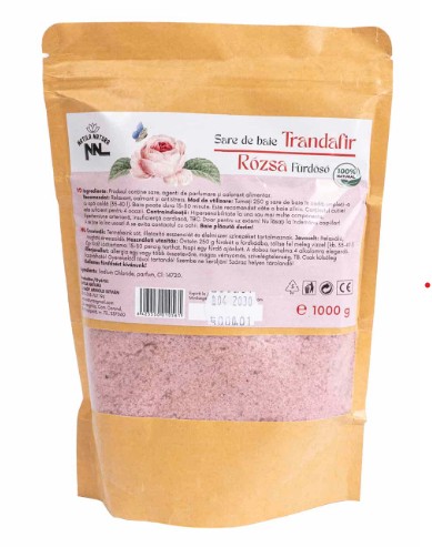 Sare de baie, punga de 1kg, aroma trandafi, Z-TOOLS