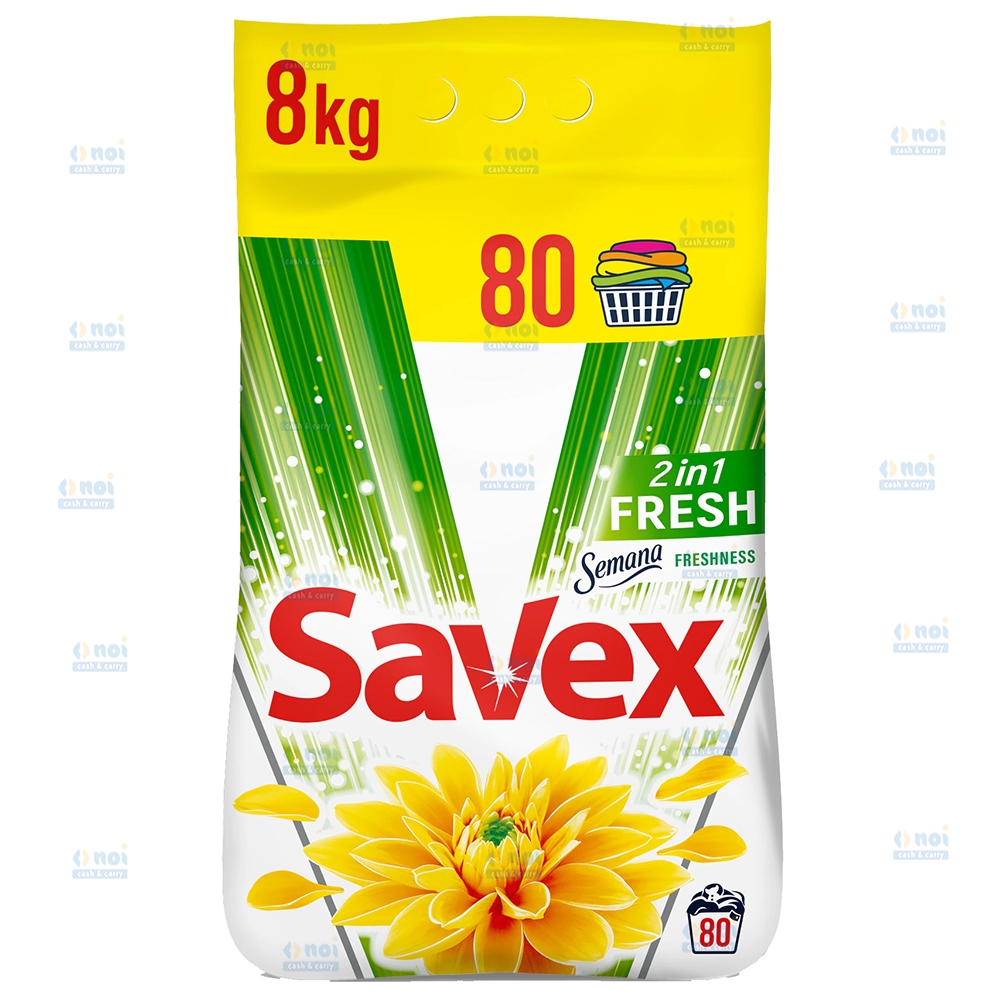 SAVEX DETERGENT PUDRA AUTOMAT 2IN1 FRESH 8KG