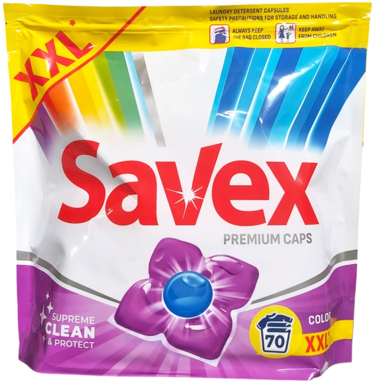 SAVEX PREMIUM CAPS DETERGENT CAPSULE 70BUC COLOR