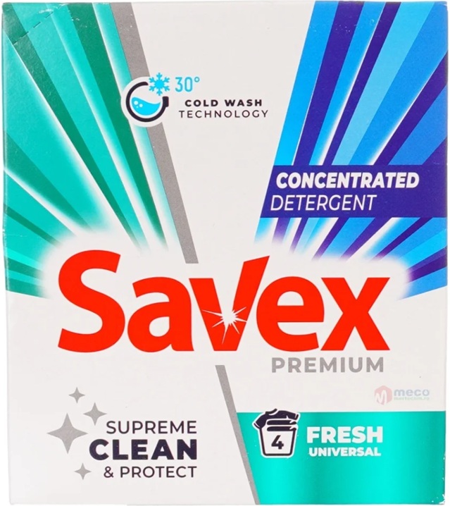 Detergent pudra Premium Fresh, 4 spalari, 320 g, Savex
